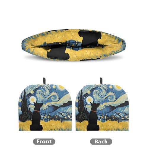 Image of Tea Pot Cover Starry Night Dog Print Teapots Cosy Insulated Tea Cozies Home Kitchen Decoration Teapot Dust Cover Warming Tea Kettle Quilt Creative Gifts for Party
