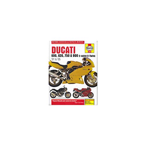  Haynes Ducati 600, 750 and 900 2-Valve V-Twins Service and Repair Manual: 600Ss Supersport. 583Cc. March 1994 On, M600 Monster. 583Cc. March 1994 ... 1991 On, M750 Monster 748Cc. November 1995