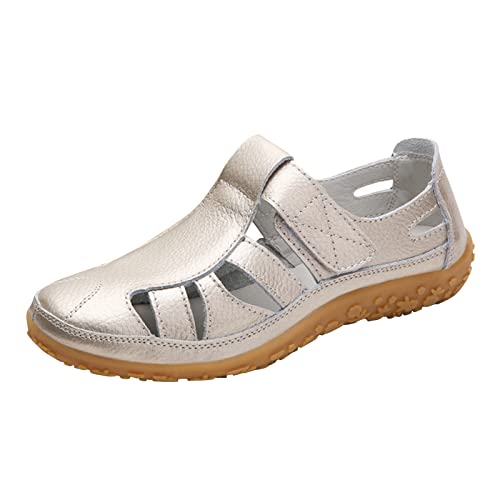 Sandalias romanas de piel para mujer, sandalias de cuña para mujer, sandalias ortopédicas de verano, sandalias deportivas informales, sandalias deportivas informales, cómodas sandalias de playa