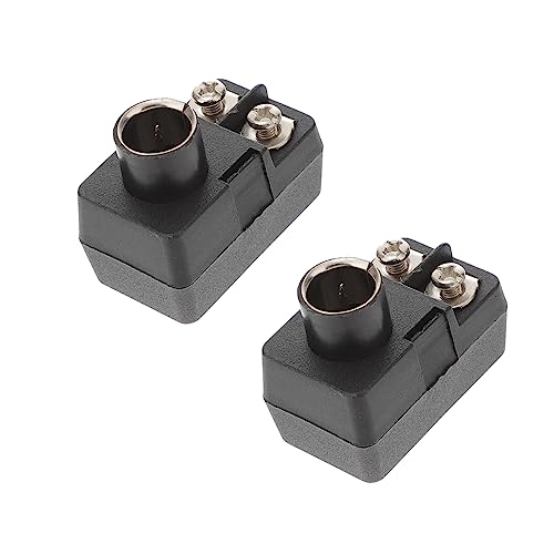 MOLUCKFU 2piezas Adaptador Ohm Para Tv Conector Push- Instalación Reutilizable Material Duradero