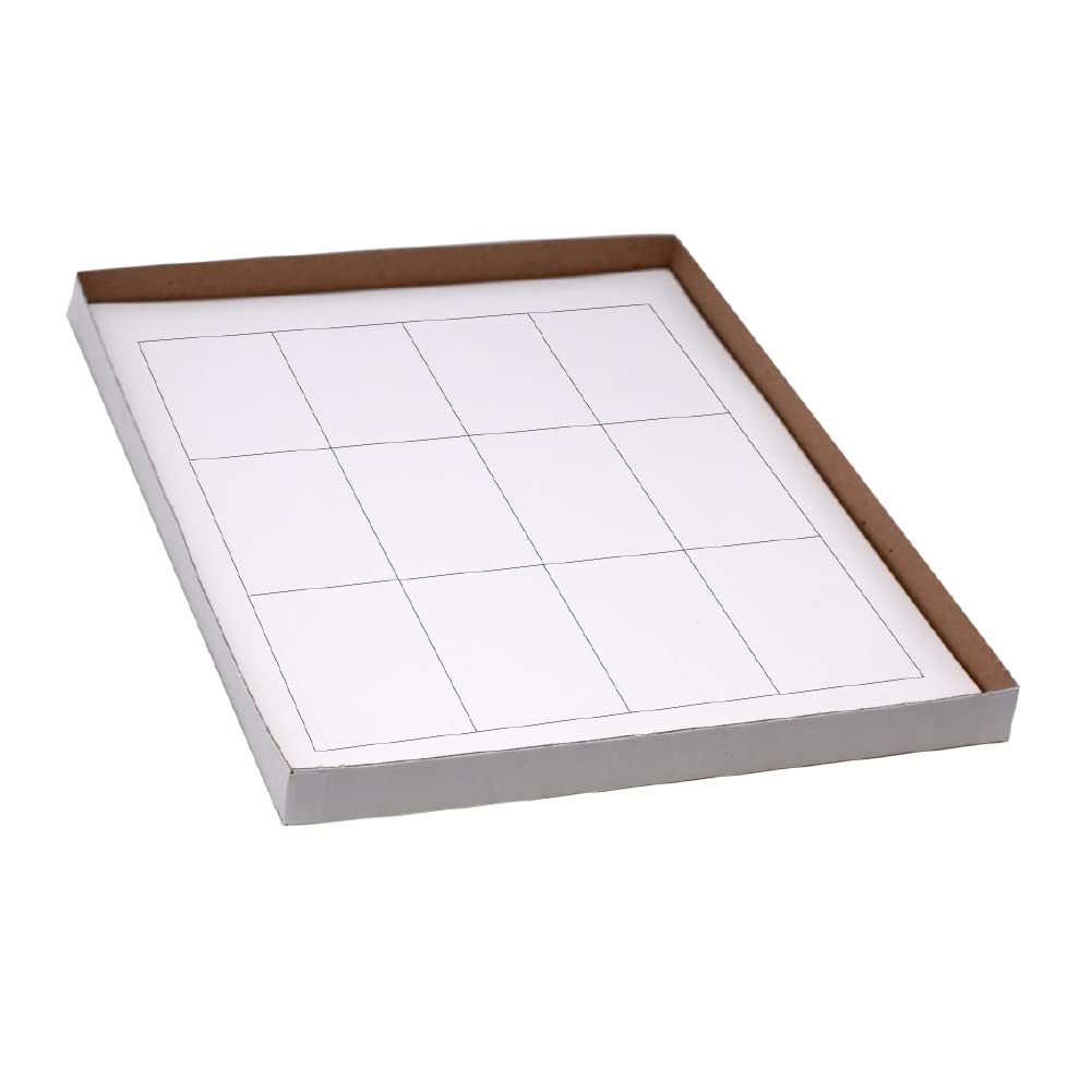 Globe Scientific LCS-76X51W Cryogenic Label Sheet for Rack and Box, 76mm Length, 51mm Width, White, Pack of 240