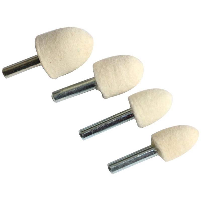 Filcowa tarcza polerska - 6 mm, cylindryczna, stożkowa głowica szlifierska do wykańczania, polerowania, wełna stalowa, jadeit, akcesoria narzędzi stolarskich wanglan(10PC,Bullet 6x30mm)