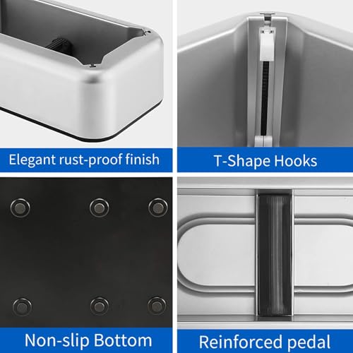 Dispenser di copriscarpe intelligente, distributore automatico di copriscarpe usa e getta con 200 copriscarpe in plastica usa e getta, copertura portatile per casa, lavoro, negozio, ufficio