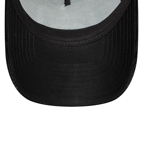 New Era Czapka truckerka regulowany snapback zakrzywiony daszek siatka sztruks kapelusz A-Frame lato czarny - One-Size