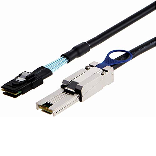 Gopala External Mini SAS 26pin SFF-8088 Male to Internal Mini SAS 36pin SFF-8087 Male Cable?6.6FT/2M- Black