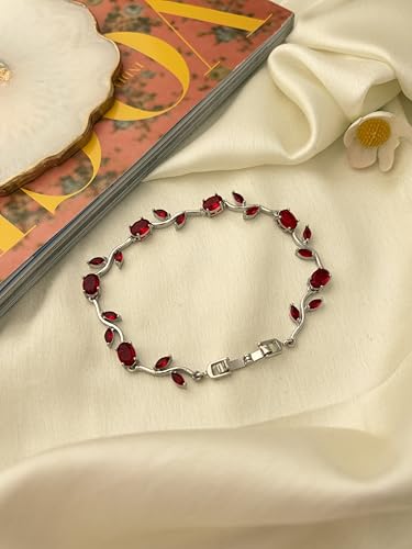 Image of Anti-Tarnish Tulip Bracelet for Women Stylish | Gold Plated Bracelet for Women | Fairy Bloom Rapunzel Bracelets | Daily Wear Gifting Jewellery | Gift for Anniversary