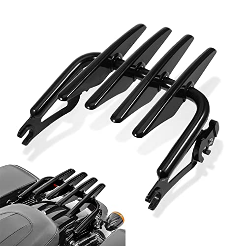 Amazicha Detachable Luggage Rack Quick Release Compatible For Harley Davidson Touring Street Glide,Electra Glide,Road Glide,Road King 2009-2023 (Gloss Black) #TOP17