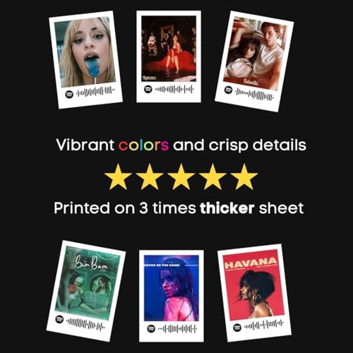 Image of Camila Cabello Poster | Camila Cabello Songs Polaroids (Set of 15) | Camila's Havana, Senorita, I Luv It Songs Mini Poster (8 x 6 cm) Posters for Phone Accessories, Bedroom, Office, room decoration (Camila Cabello)