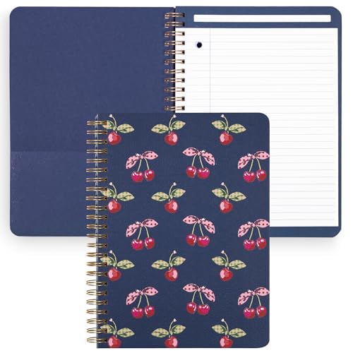 Mini notebook Vera Bradley Cherry Picking avec pages lignées et pochette