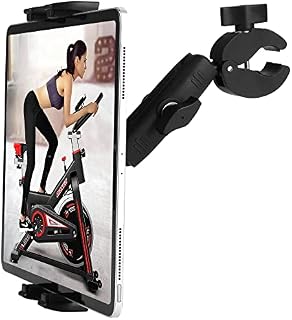 Bieżnia Tablet iPad Holder Zacisk na kierownicę rowerową do stacjonarnego roweru eliptycznego spin roweru Peloton Wózek do urządzeń 4-13", iPad Pro 12.9, Air, Mini, Galaxy Tab, iPhone