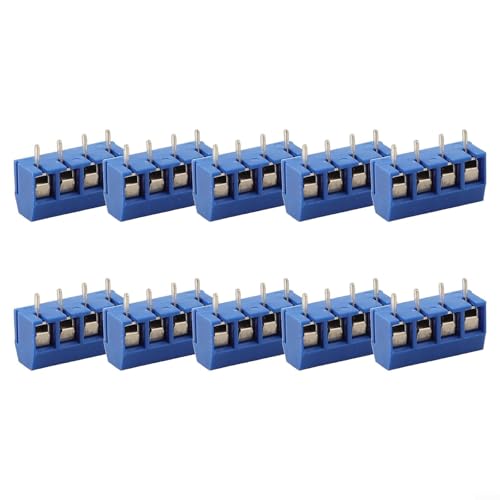 Image of PCB Terminal Block Connector 5.0mm Pitch KF301 Straight Pin 2/3/4P Tinned Copper PA66 Flame Retardant 300V 10A For Electronic Modules Auto Control Appliances(C)