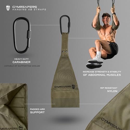 Gymreapers Hanging Ab Straps for Pull-Up Bar Hang Bar Assist Strap by Gymreapers - Image 4