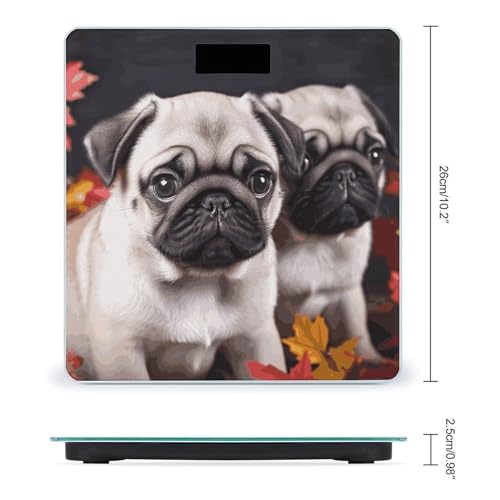 Báscula Digital de Baño Puppys Pug de Precisión miniatura 2