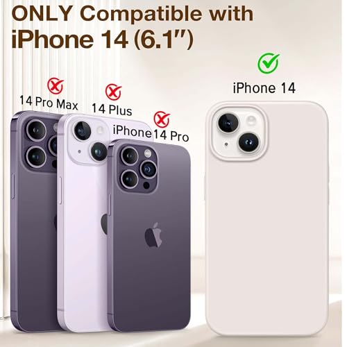 Image of Kratos Soft Silicone Case Cover Compatible with iPhone 14 - Everyday Comfort Protection, Wireless Magnetic Charging Case with Raised Edge Camera & Screen Protection, Shock-Resistant Design