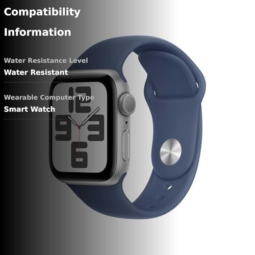 image for Apple Watch SE (2nd Gen) [GPS 40mm] Smartwatch with Silver Aluminum Ca