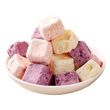 Freeze dried yogurt chunks 5.3 ounces/150 grams, crispy skin mixed with fruit flavors, strawberry, peach, dragon fruit, fruit snacks and snacks