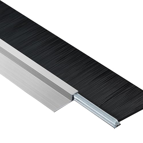 Industrial Type F Aluminum Alloy Strip Brush Water Retention Cleaning Brush for Power Tools Dust Brush for Band Saws Lower Sealing Strip for Cabinets