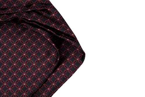 Image of BLACKSMITH Jacquard Microfiber Neckwear Ascot and Matching Pocket Square Set for Men