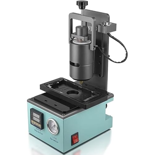 Máquina dispensadora de pegamento termofusible semiautomática de 10 CC/30 CC con molde de posicionamiento, interruptor de pie, termostato y barómetro para varios pegamentos
