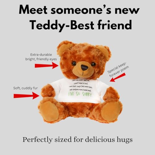 Teddy-Bear-with-Im-Sorry-T-Shirt--Plush-10-Brown-Teddy-with-Apology-Poem-Forgiveness-Gift-for-Girlfriend-Boyfriend-Spouse-Friend-Co-Worker-Anyone - DumpADate.com