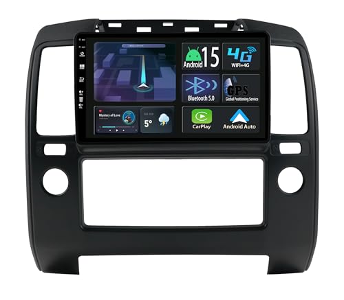 Autoradio Android 15 GPS Bluetooth pour Nissan Navara D40 écran tactile 9 pouces