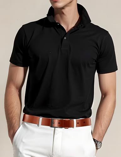 Image of Mens Dress Belt,Genuine Casual Leather Belts for Men 1.5 inch Width