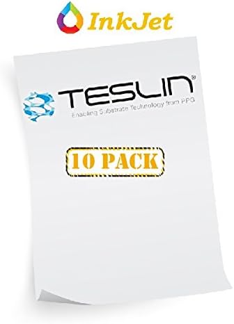 Teslin® Synthetic Paper - for Inkjet Printers - Waterproof - Full Sheet 10 Mil | Pack of 10