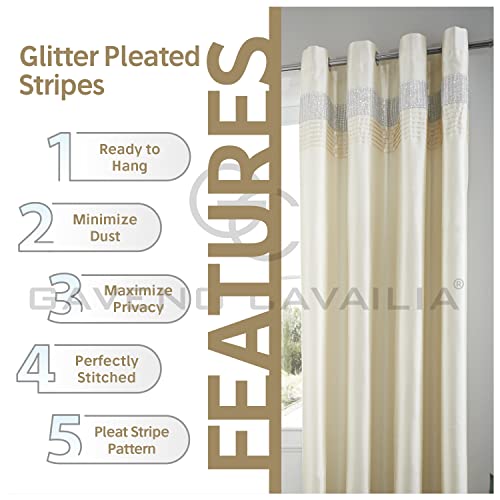 Gaveno Cavailia Crema, cortina de alta calidad en formato 66"x90" 4