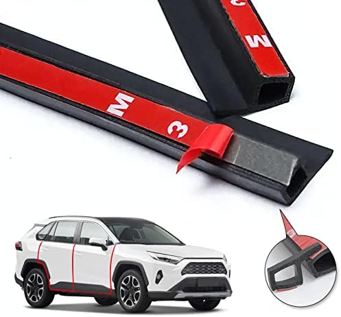 Carory RAV4 Door Seal Kit Soundproof Rubber Weather Draft Seal Strip for Toyota RAV4 2023 Accessories, Windshield Weather Stripping Noise Reduction Kit Automotive Trim Strip 2002-2019 2020 2021 2022