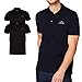 Produktbild Kappa Herren Polo Shirt VENIST im 2er Pack | Polo-Hemd mit Logodruck| Basic Poloshirts für Männer | Kurzarm Polo für Sport, Freizeit und Büro | XXXL, schwarz