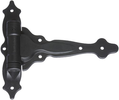 National Hardware N346-200 V6220 Truclose Decorative Spring T Hinge In Black, 7-3/4" X 8-1/2", 2 Piece #TOP11
