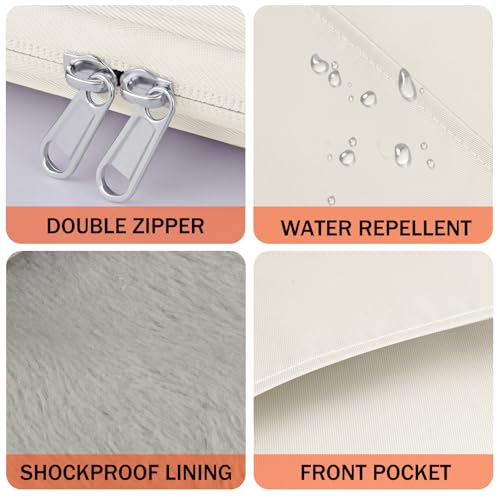 Image of HoYiXi Universal Sleeve Bag for 6 inch,6.8 inch,7 inch Kindle Paperwhite /Colorsoft 2024-2012 Compatible with 6 inch-6.8 inch All-New Kindle /Kobo /Tolino /Sony,6 inch EReader with Anti-Drop Protective Cover,White