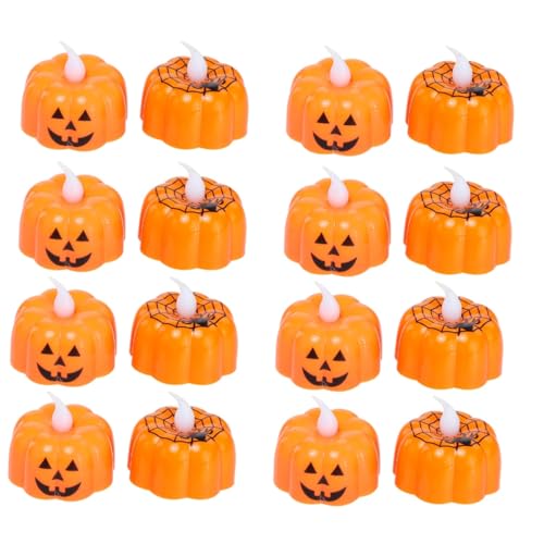 Luces LED de calabaza jojofuny: 16 lámparas de noche para Halloween