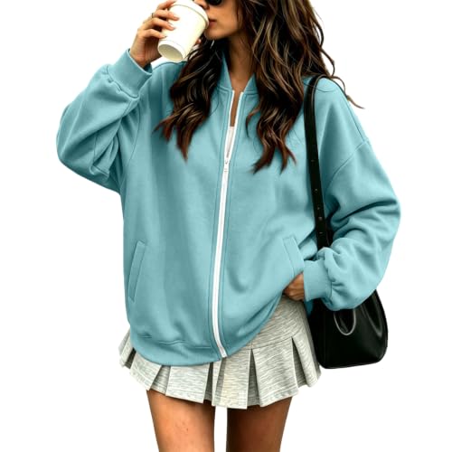 Full Zip Fleece Jacket Women Casual Office Work Sweatshirts No Hood - image 1