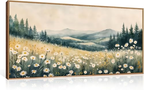 Décoration murale nature forêt brumeuse tableau sur toile lianyibo 80x160 cm