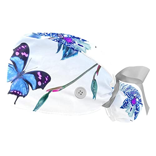 Casquette de travail JDEZ en tissu haut de gamme avec motifs fleurs pour professionnels