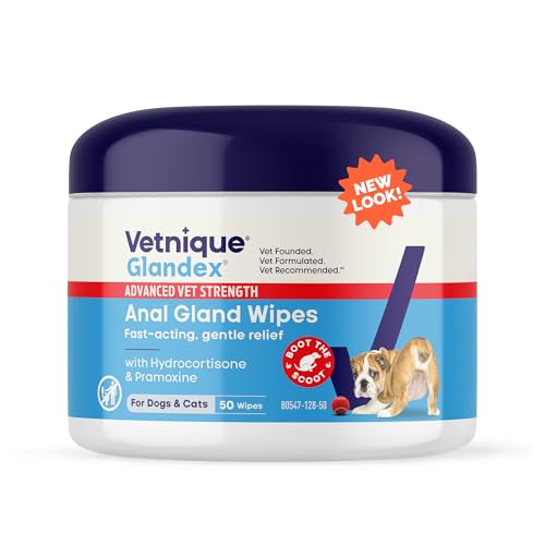 Vetnique Glandex Medicated Dog Butt Wipes or Spray for Dog