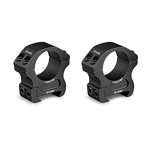 Vortex Optics Pro Series Riflescope Rings - 1 inch - Medium Height [0.95 Inches | 24.13 mm], Black
