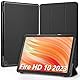 Hianjoo Hülle Kompatibel für Fire HD 10 Tablet 2023 10,1 Zoll, Ultra Dünn Leder Schutzhülle mit Standfunktion Kompatibel für Fire HD 10 13. Generation 10.1, Schwarz