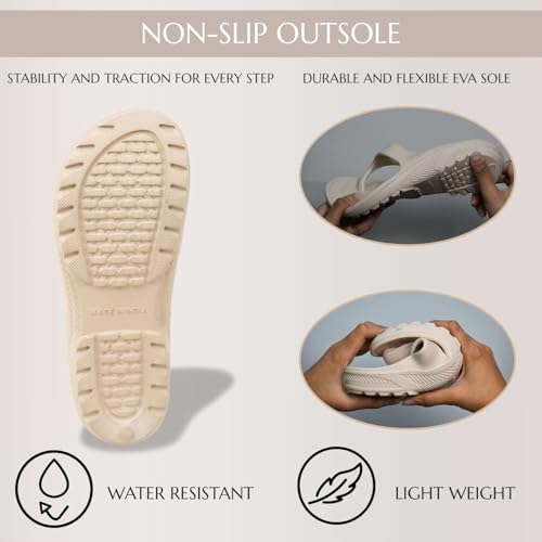 Image of TRASE Flip Flops Lightweight Comfortable Soft Sole Flat House Slippers For Woman, Anti Skid Stylish Footwear Perfect For Summer, Beach And Casual Wear