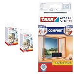 tesa – tesa Pollenschutzgitter im 2er Pack- zuschneidbarer, transpa