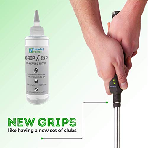 Golf Grip Solvent (8 Fl Oz) | Made In Usa, Double The Solution Compared To Other Brands - Excellent For Quick & Easy Regripping Of Golf Clubs #TOP3