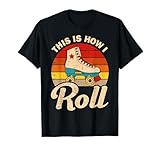 Cool Roller Skate For Men Women Speed Skating Inline Skate T-Shirt