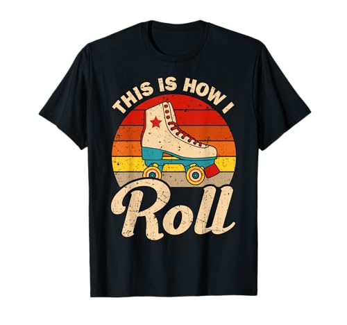 Cool Roller Skate For Men Women Speed Skating Inline Skate T-Shirt