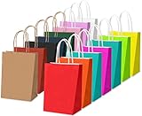 【Tamaño apropiado】: Cada bolsa de papel mide aproximadamente 15 x 8 x 21 cm, perfecta como bolsa de regalo para fiestas. Si tiene alguna pregunta, comuníquese conmigo por correo electrónico y le daré la mejor solución dentro de las 24 horas.
