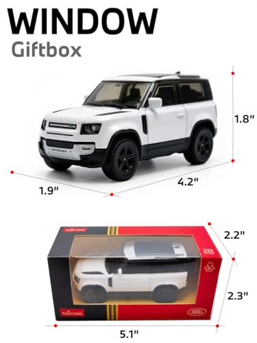 Auto a escala 1:43 Land Rover Defender 90 de metal fundido miniatura 3