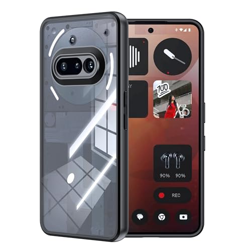 FDHYFGDY Funda para Nothing Phone 3a, resistente a los arañazos, a prueba de golpes, protección de cámara, protección de cámara [fibra de carbono] funda para Nothing Phone 3a