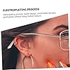 Uonlytech 2ensembles Lunettes De Remplacement Métal Pour Branches Universelles Anti-allergiques Confort Optimal Et Design Ergonomique Accessoires Légers Pour La Pression Oreilles #3