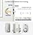 Veise VE001 Keyless Entry Door Lock with Keypad, Electronic Keypad Deadbolt for Front Door, 20 User Codes & One-Time Passcode, Auto Lock, IP55 Waterproof, Easy Installation for Home Apartment Rental