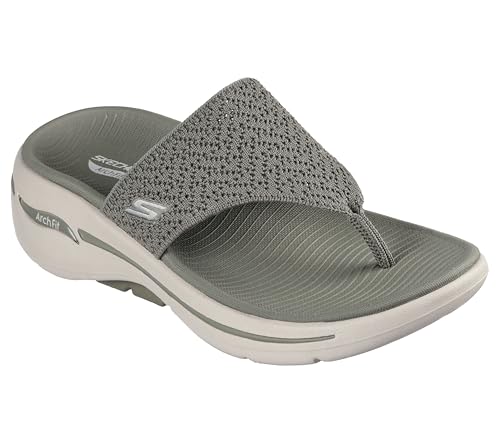 Image of Skechers womens Go Walk Arch Fit Sandal Wee Slippers